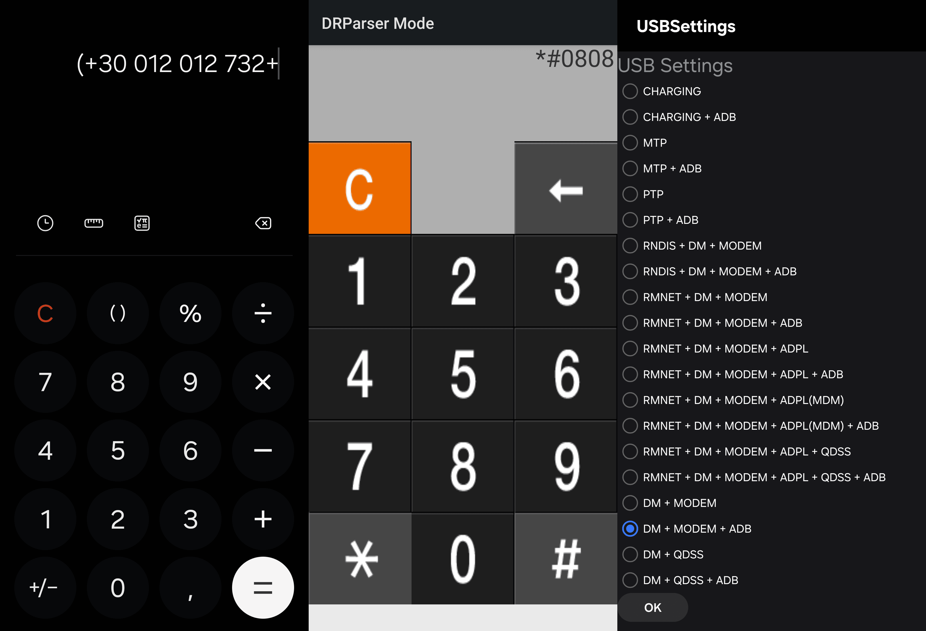Samsung Galaxy S25 USB settings screen